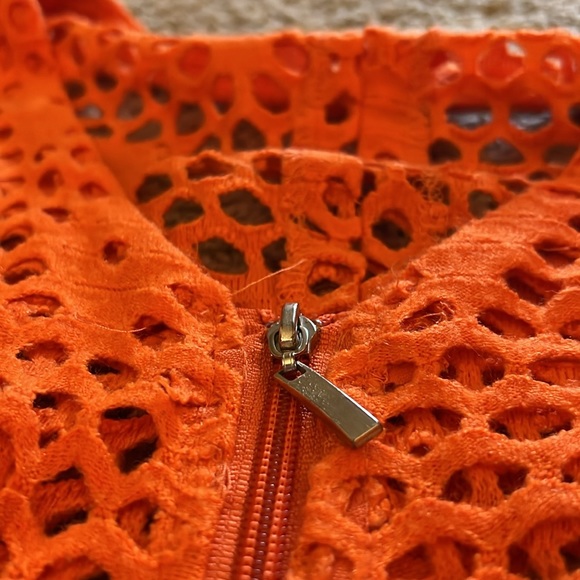 Thrifted Orange Jacket with Zipper - Picture 2 of 5